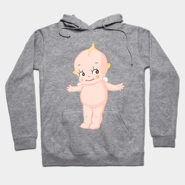 Cute kewpie baby angel standing Hoodie by Zakuro